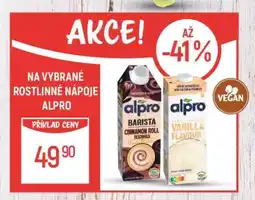 Globus Vybrané rostlinné nápoje Alpro nabídka
