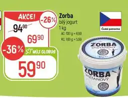 Globus Zorba bílý jogurt 1 kg nabídka