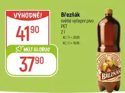 Globus Březňák světlé výčepní pivo PET nabídka