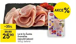 Tesco Le & Co Šunka Zvonařka nejvyšší jakosti nabídka