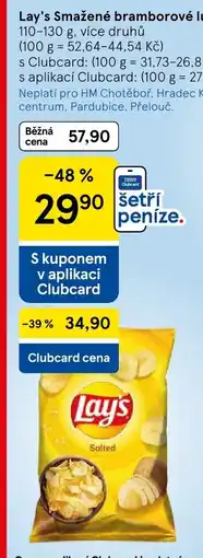 Tesco Lay's Smažené bramborové lupínky nabídka