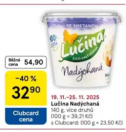 Tesco Lučina nadýchaná nabídka
