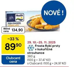 Tesco Frosta Rybí prsty v kukuřičné strouhance nabídka