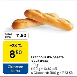 Tesco Francouzská bageta s kváskem nabídka