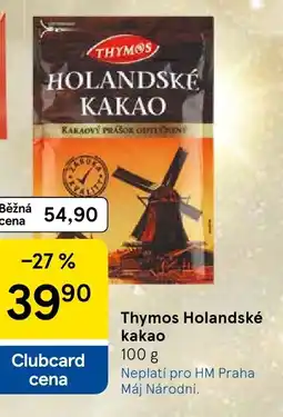 Tesco Thymos Holandské kakao nabídka