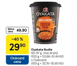 Tesco Oyakata Nudle nabídka