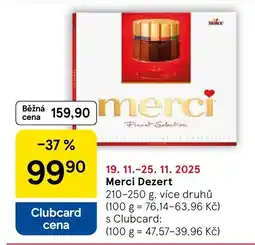 Tesco Merci Dezert nabídka
