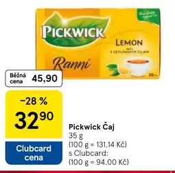 Tesco Pickwick Čaj nabídka