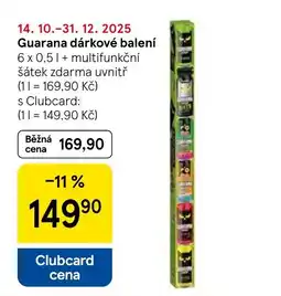 Tesco Guarana dárkové balení nabídka