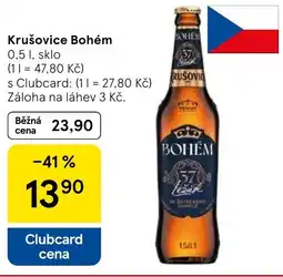 Tesco Krušovice Bohém nabídka