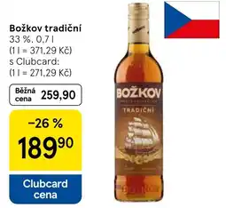 Tesco Božkov tradiční nabídka