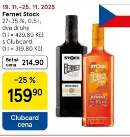 Tesco Fernet Stock nabídka