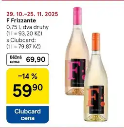 Tesco F Frizzante nabídka