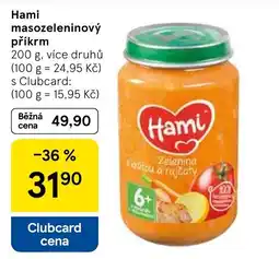 Tesco Hami masozeleninový příkrm nabídka