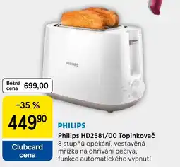Tesco PHILIPS HD2581/00 Topinkovač nabídka