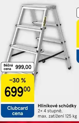 Tesco Hliníkové schůdky nabídka