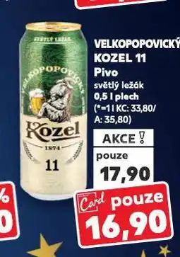Kaufland Pivo velkopopovický kozel nabídka