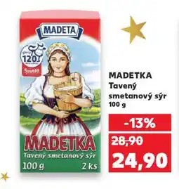 Kaufland Madetka tavený smetanový sýr nabídka