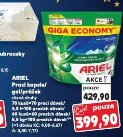 Kaufland Ariel prací prášek nabídka