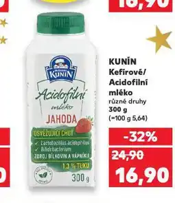 Kaufland Kunín kefírové mléko nabídka
