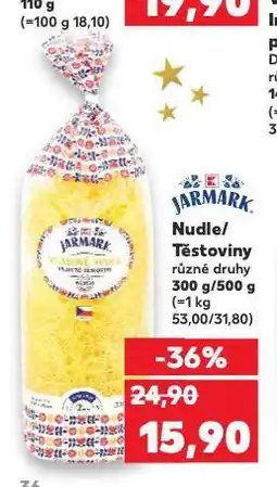 Kaufland Těstoviny nabídka