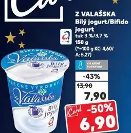 Kaufland Bílý jogurt z valašska nabídka