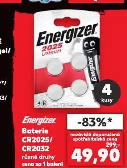 Kaufland Energizer baterie cr2032 nabídka