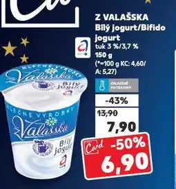 Kaufland Bifido jogurt z valašska nabídka