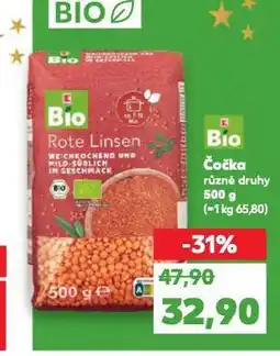 Kaufland Bio čočka nabídka