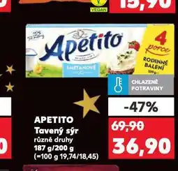 Kaufland Tavený sýr apetito nabídka