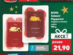 Kaufland Bivoj pepperoni nabídka