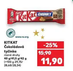 Kaufland Kit kat čokoládová tyčinka nabídka