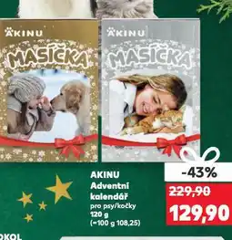 Kaufland Akinu adventní kalendář pro kočky nabídka