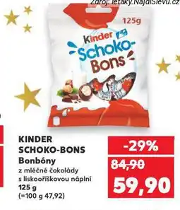 Kaufland Kinder schoko-bons nabídka