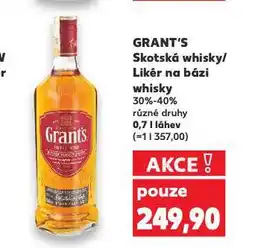 Kaufland Grant's skotská whisky nabídka