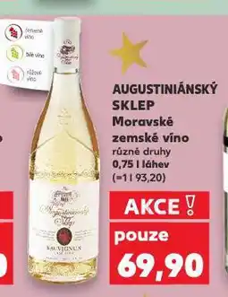 Kaufland Augustiniánský sklep nabídka