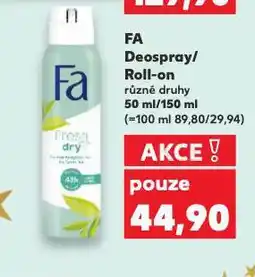 Kaufland Fa roll-on nabídka