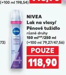 Kaufland Nivea pěnové tužidlo nabídka