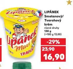 Kaufland Lipánek tvarohový nabídka