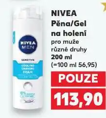 Kaufland Nivea gel na holení nabídka