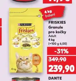Kaufland Friskies granule pro kočky nabídka
