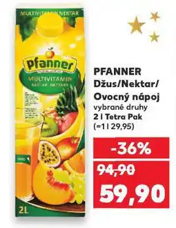 Kaufland Pfanner džus nabídka