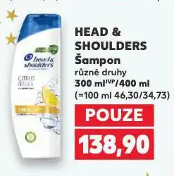 Kaufland Head & shoulders šampon na vlasy nabídka