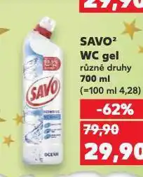 Kaufland Savo wc gel nabídka