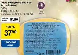 Tesco Šetra Bezlepkové babické listové těsto nabídka