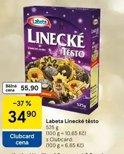 Tesco Labeta Linecké těsto nabídka
