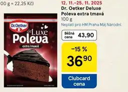 Tesco Dr. Oetker Deluxe Poleva extra tmavá nabídka