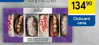 Tesco Tesco Finest Datle v hořké a bílé čokoládě nabídka