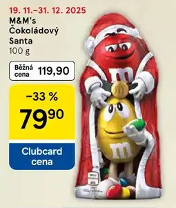 Tesco M&M's Čokoládový Santa nabídka