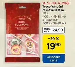 Tesco Tesco Vánoční roksové lízátko nabídka
